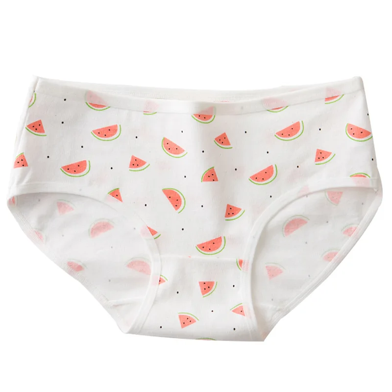 Женское нижнее белье из мягкого хлопка с принтом в виде арбуза - купить по