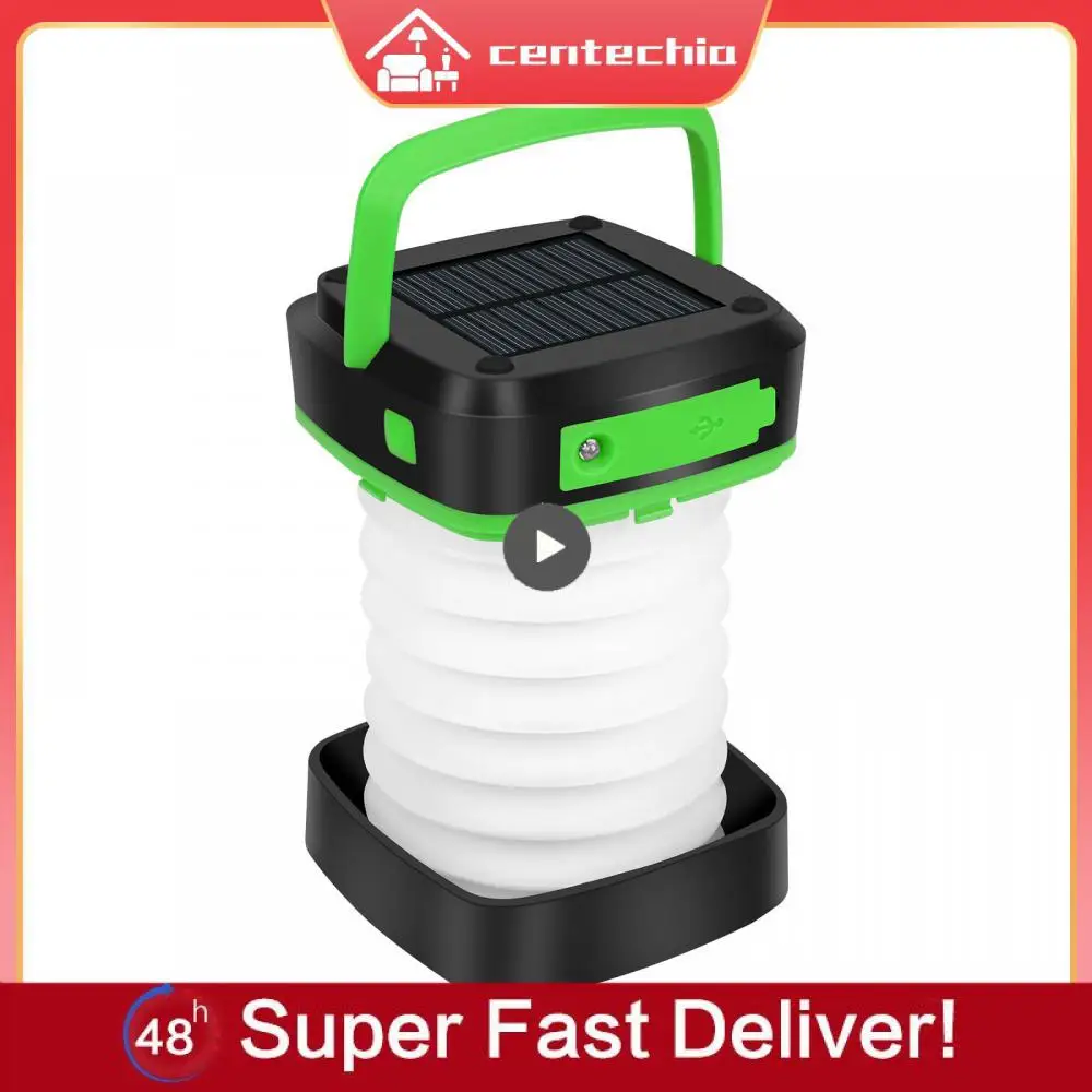 

Emergency Night Market Light Atmosphere Lamp Abs Camping Led Light 3 Lighting Modes Emergency Charging Treasure Solar Portable