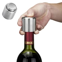 1pc stainless steel wine bottle stopper vacuum red wine cap bottle cover sealer fresh keeper bar tools barware kitchen accessory