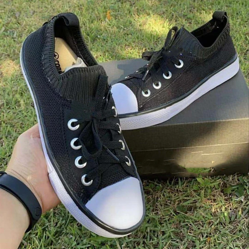 

Women Canvas Shoes Female Students Casual Round Toe Platform Shoes for Women Vulcanize Shoe Lightweight Breathable Flat Sneakers