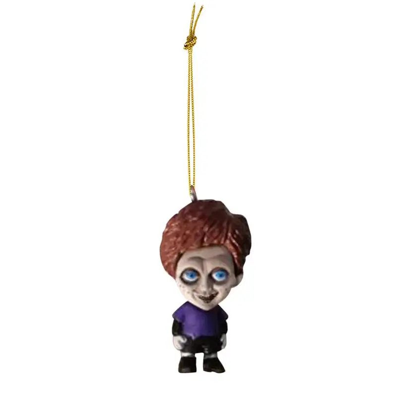 

Страшный гном, фотоэлемент, акриловое дерево для Хэллоуина, зомби, карликовые украшения, праздничная Статуэтка для украшения дома