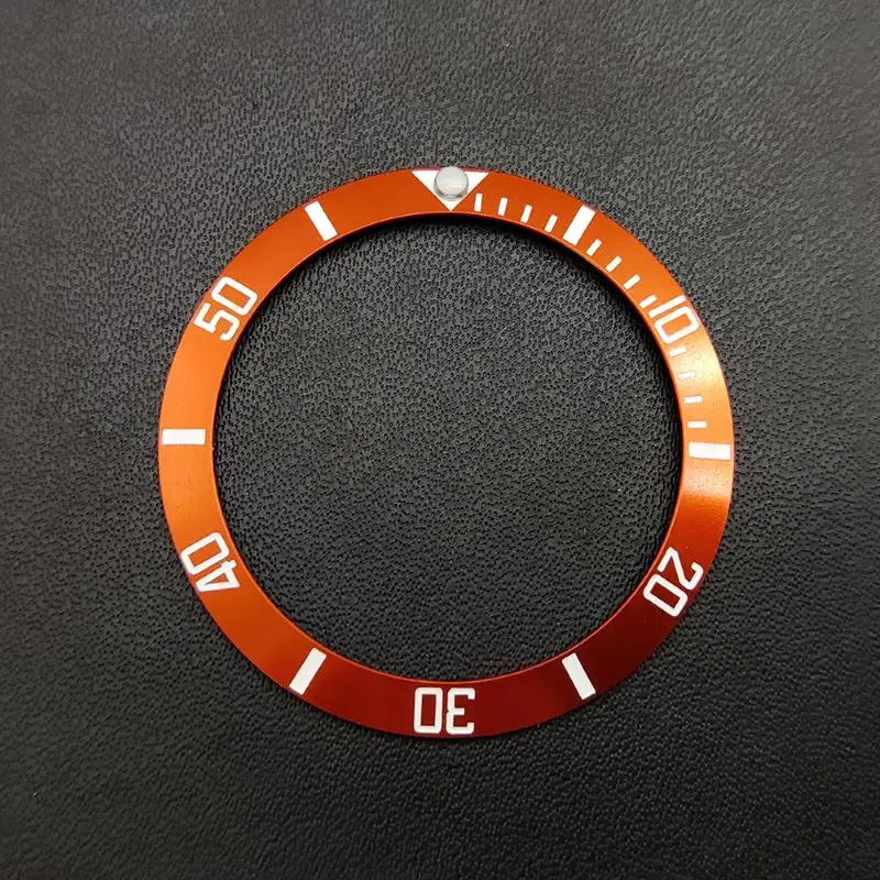 38mmx30.5mm Aluminum Ring GMT Diver's Style Watch Bezel Insert for 40mm Men's Watch Cases Replace Accessory Diving Bezel Ring