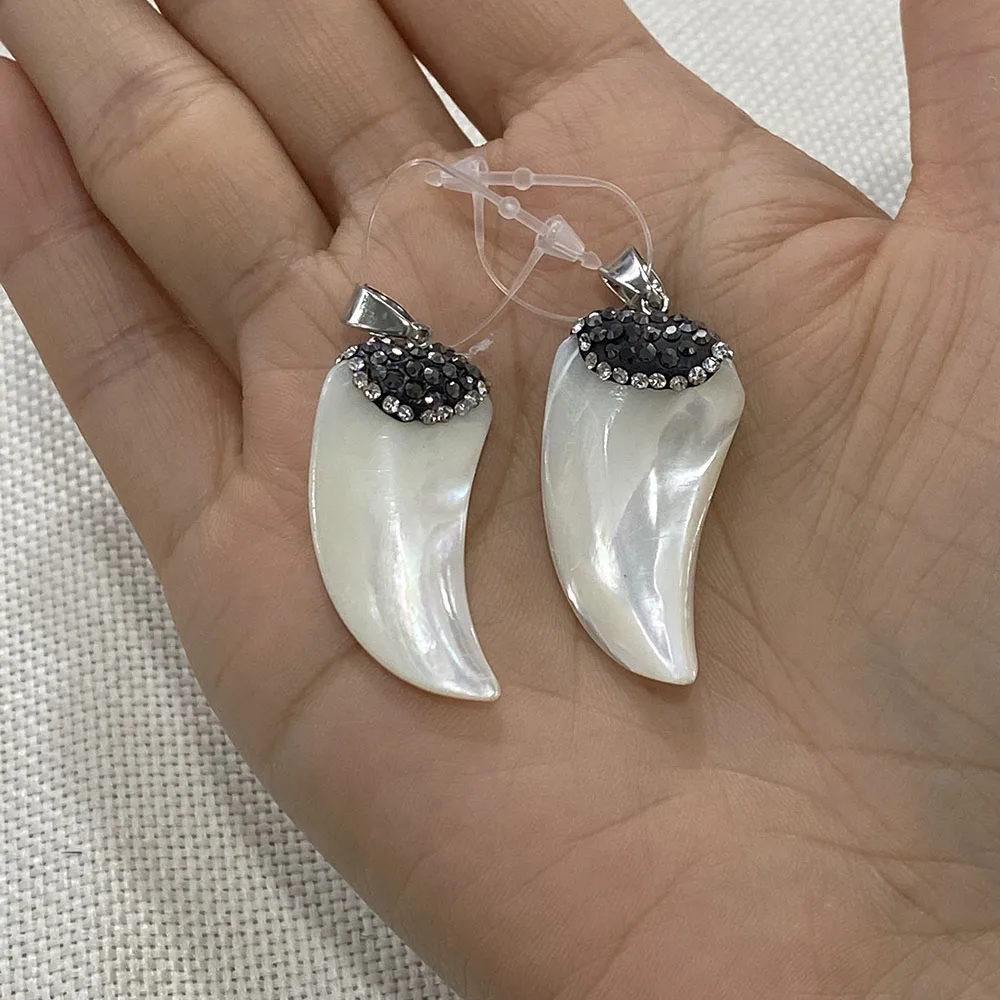 Перламутровая Подвеска из натуральной пресноводной ракушки в форме перца