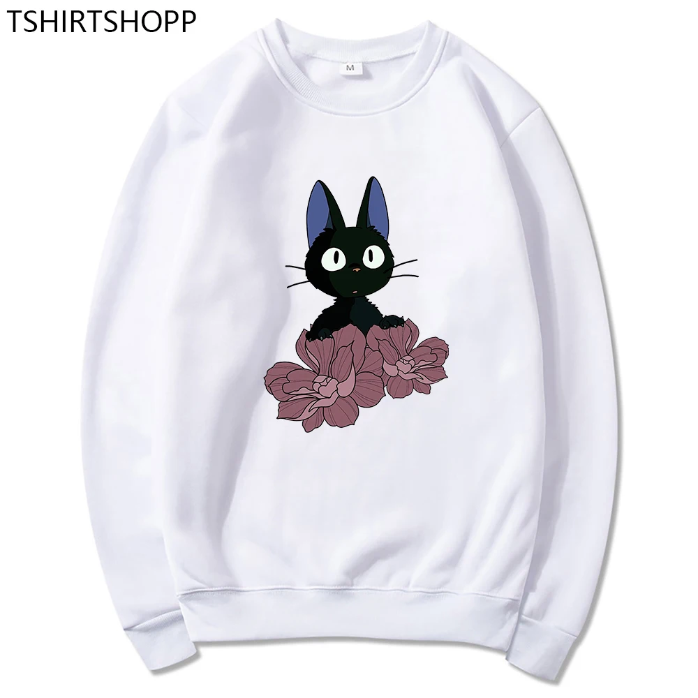 

Kiki Cactus Hoodie Studio Ghibli Kiki's Delivery Service Hoodies Anime Sweatshirt Spring/Autumn Women/men Crew Neck Pullover