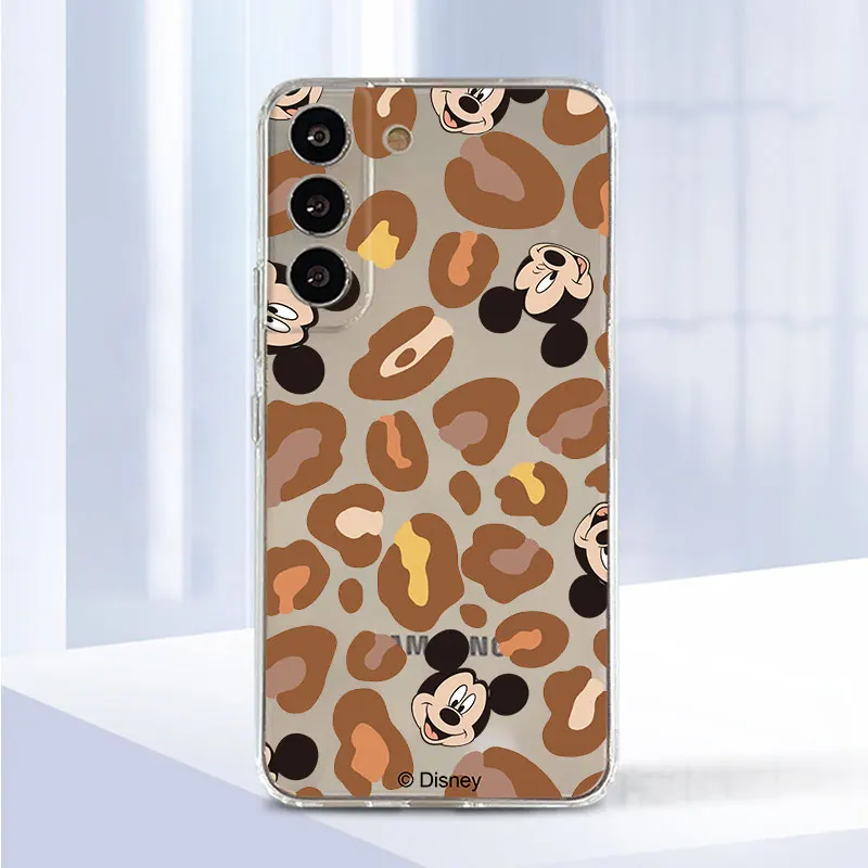 Фото Прозрачный чехол с Микки Маусом для Samsung Galaxy S23 S22 S20 FE S21 S10 S9 Plus Note 20 Ultra 10 Lite, мягкий чехол для телефона из ТПУ №2