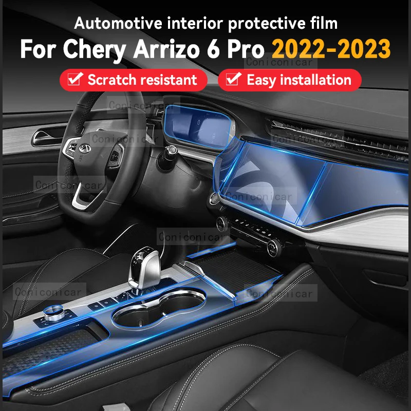 

TPU Car Gear Dashboard Gps Navigation Screen Film Protective Sticker for Chery ARRIZO 6 PRO ARRIZO 5PLUS Anti-scratch 2022 2023