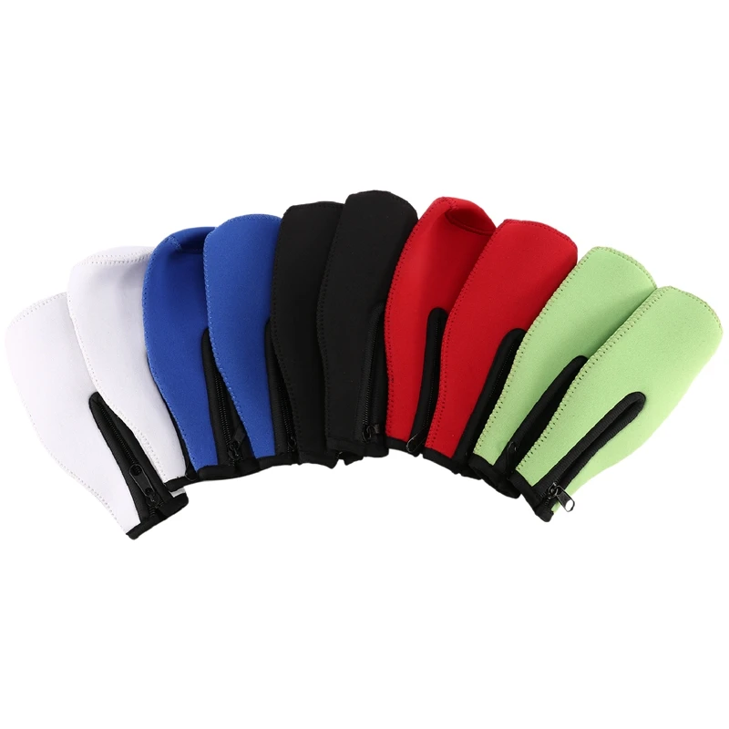 

10 Pieces Beer Bottle Coolers Bottle Insulator Sleeve Covers With Ring Zipper For 12 Oz 330 Ml Bot