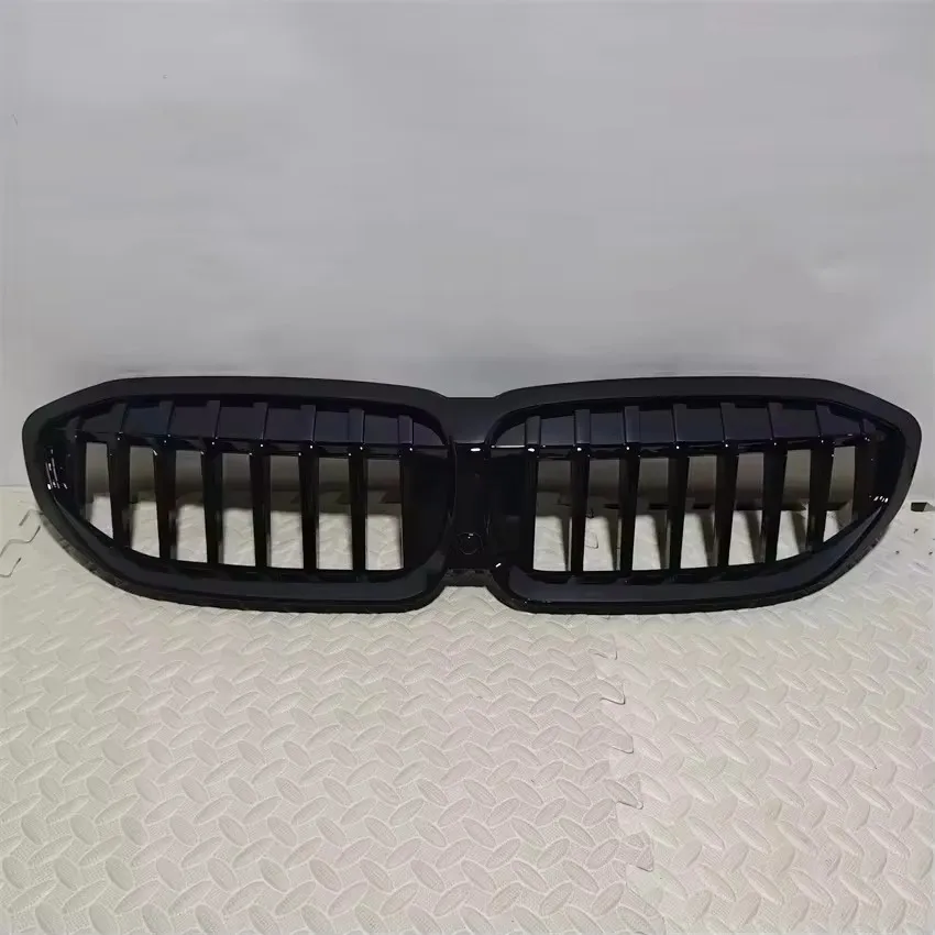 

Гоночные решетки с одной планкой для BMW 3 серии G20 G21 318i 320i M340i 2019-2022 M-Pack Глянцевый черный передний бампер Решетка для почек