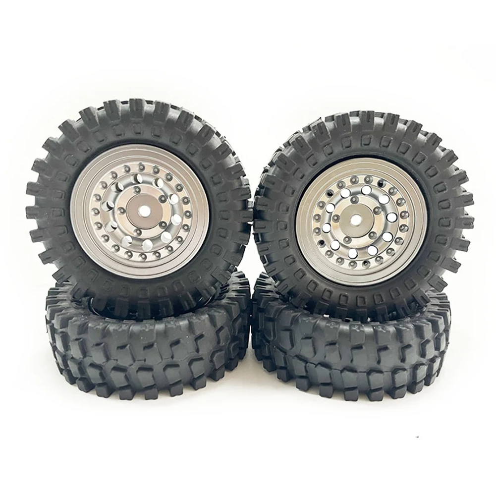 

60Mm 368G 1.3Inch Beadlock Wheel Tire with Brass Ring for 1/24 RC Crawler Car Axial SCX24 FMS FCX24 Enduro24 Upgrades,2