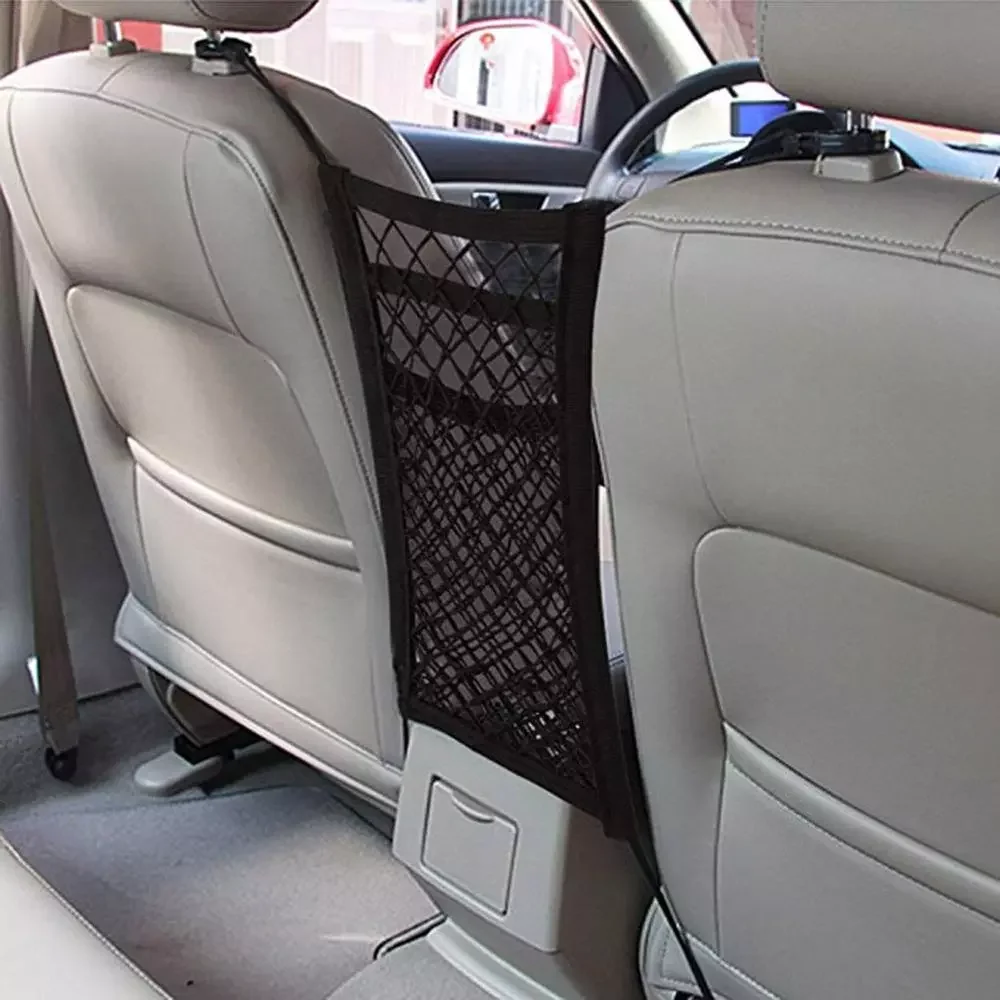 

AUTO PARTS Universal Car Organizer Net Mesh Trunk Goods Storage Seat Back Stowing Tidying mesh in Trunk Bag Network Interior Acc