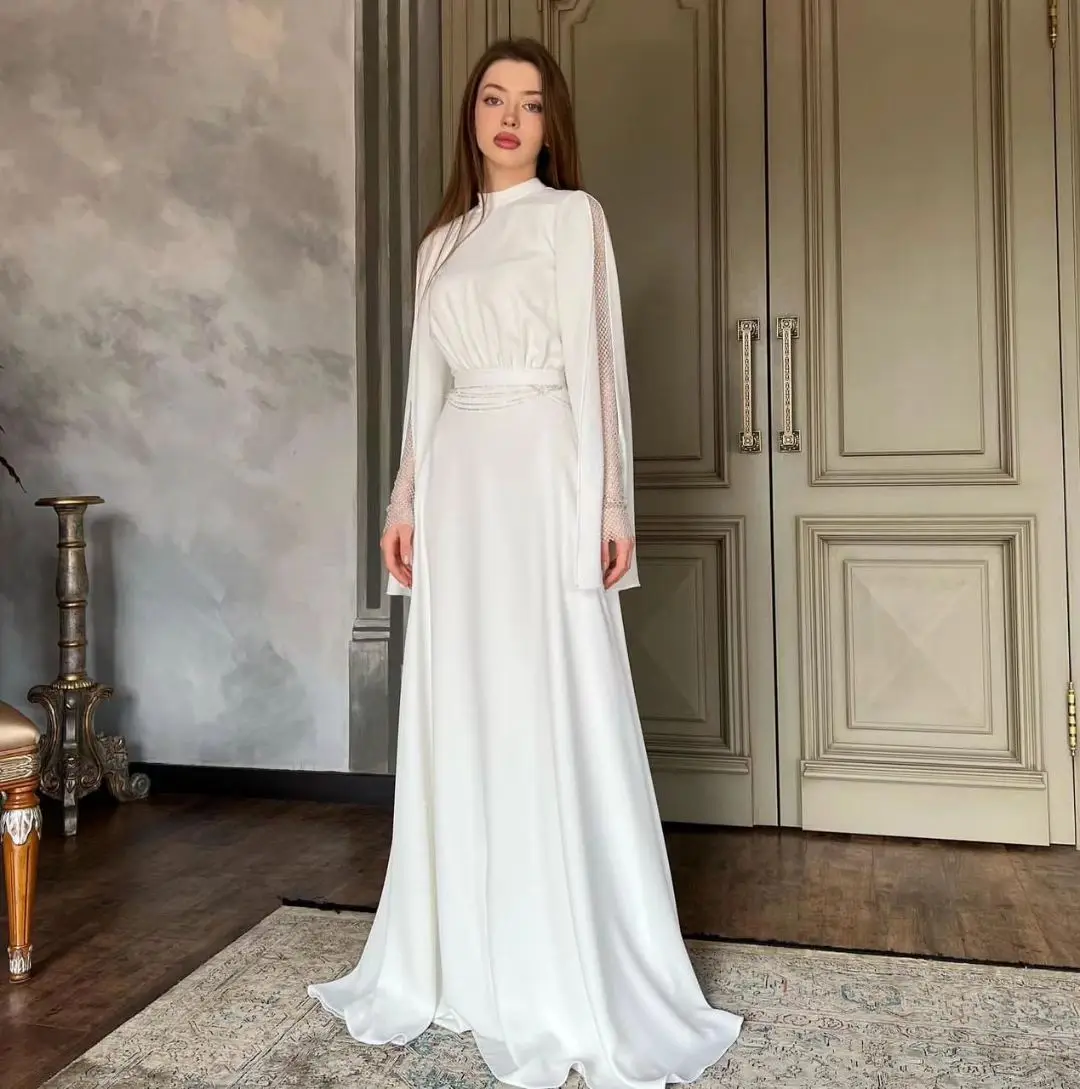 

FLORINE TULIRAIN Summer Elegant A-Line Evening Dress Floor-Length Fashion Beading Formal Prom Gown New For Charming Women 2023