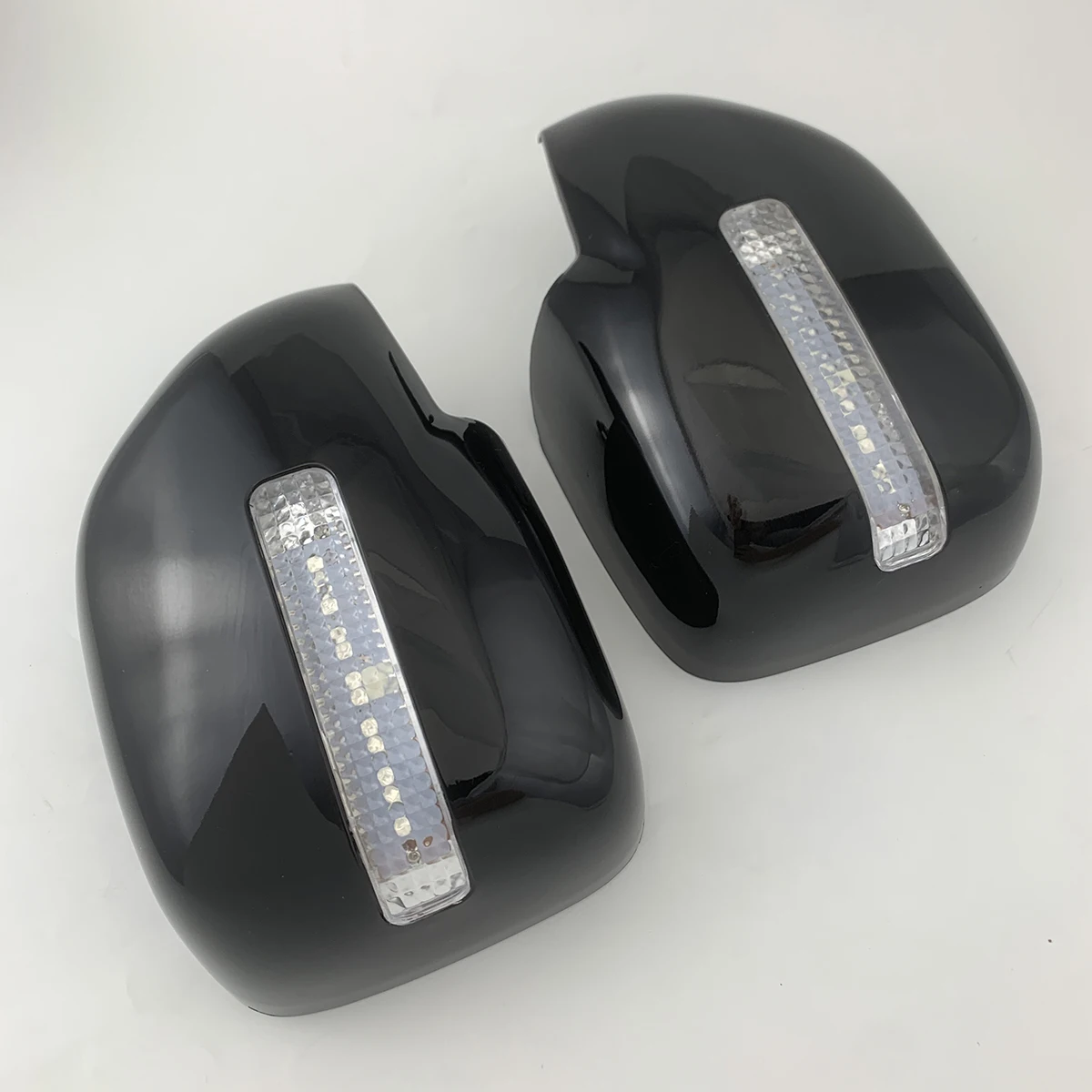 

Для LEXUS LX470 1996-2007 Piano Black Карбоновые автомобильные аксессуары заднего вида, накладка на дверное зеркало со светодиодной подсветкой для Toyota LC100 FJ100