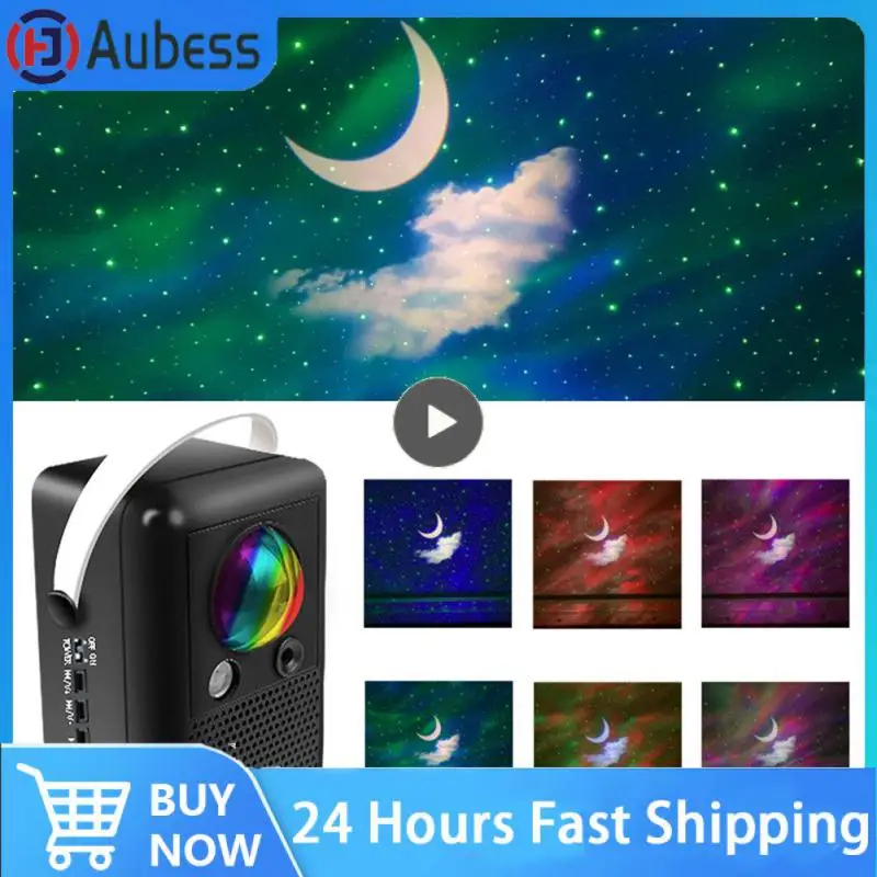 

2/3/5PCS Northern Lights Xingyue LED 8W ABS MateriaL Projection Light Cross-border Wireless Link Music Colorful Star Projection