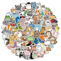 103050pcs cartoon animals graffiti stickers flakes for cars motorcycles furniture childrens toys luggage skateboards lable