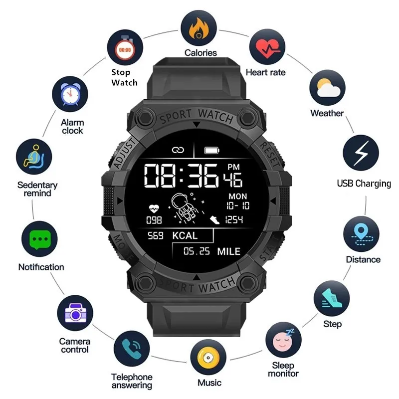 

FD68S Smart Watch Men Women 2022 New Smartwatch Heart Rate Fitness Tracker Bracelet Android IOS for Apple Reloj Inteligente