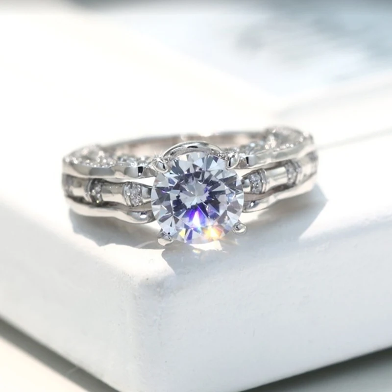 Кольцо с большим кристаллом для мужчин и женщин винтажное вечернее Ювелирное