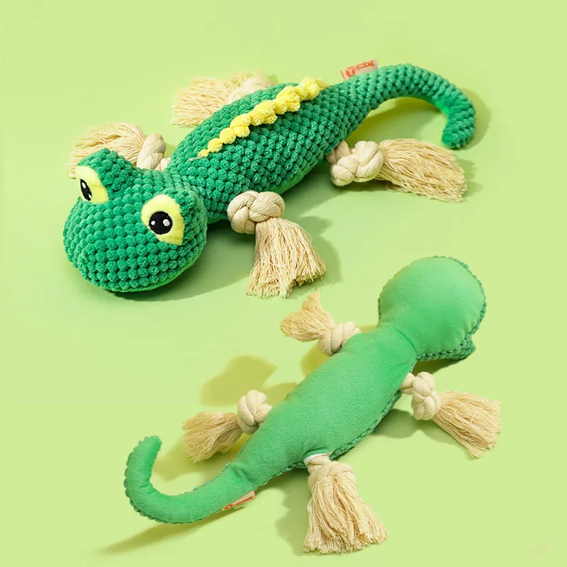 

Dog Toys Destuffing Artifact Bite Resistant Self Hi Plush Vocal Rope Knot Toys Teeth Grinding Pet Supplies Puppy Toys