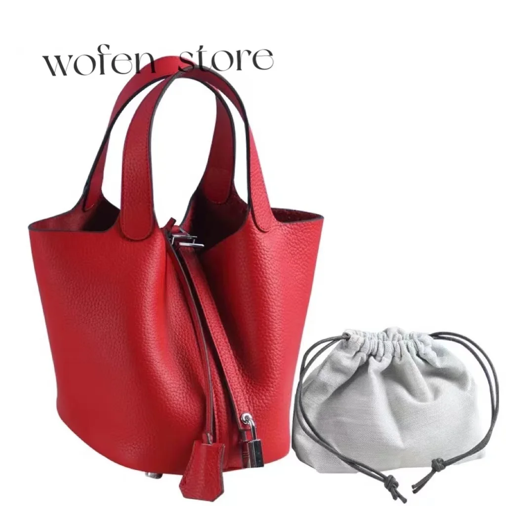 

100% Genuine Leather Luxury WomenHandbags, Bags Designer Luxury BrandHandbags Women Tote Bag Classical Soft Leather Bucket Bag