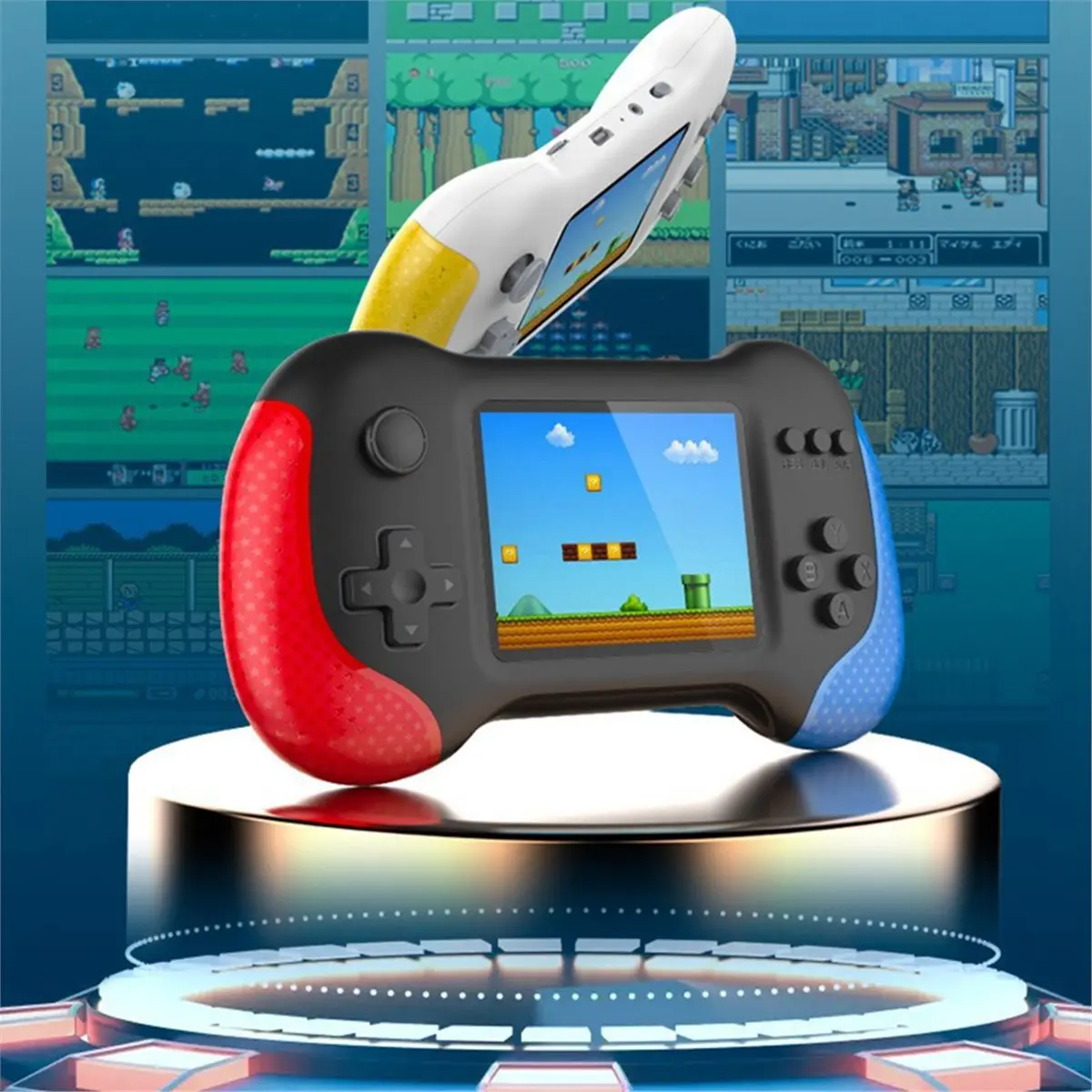 Фото Портативная игровая консоль lphao X9M Retro с экраном 3.0 дюйма, 666 встроенными играми, ностальгический игровой пульт, детская игровая консоль C №2