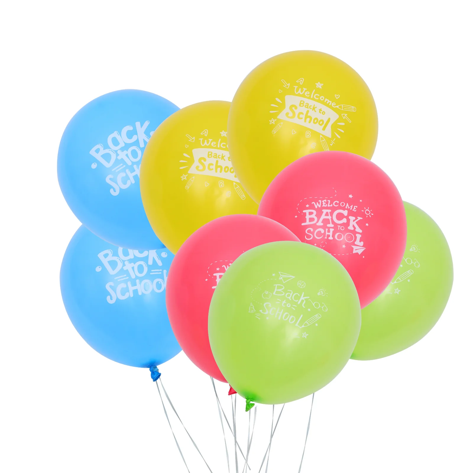 

40 Pcs Balloon School Party Supplies Kids Decor Back Balloons Classroom Latex Decoration