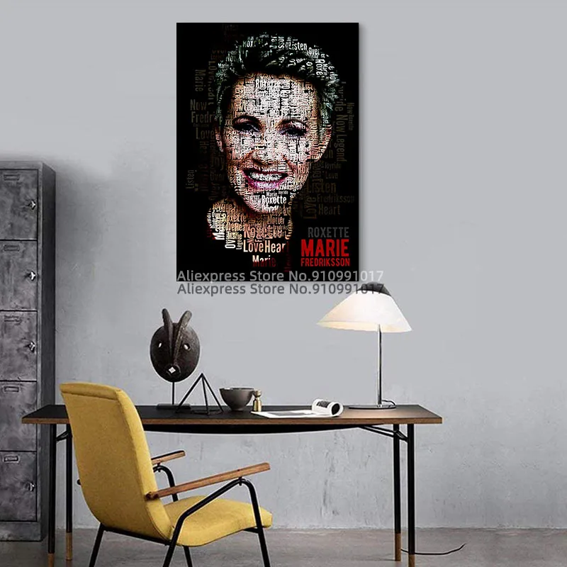 Музыкальный парад роксет Мари фреддриксон плакат холст фотография искусства для