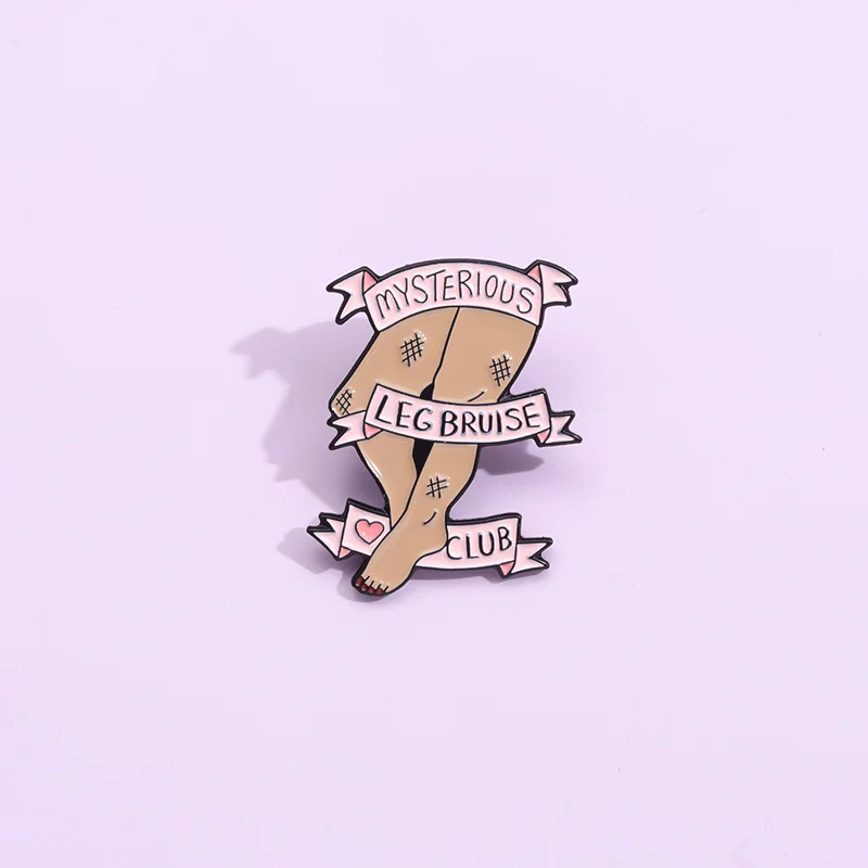 Креативная Несовершенная эмалированная булавка в форме ног загадочная Растяжка