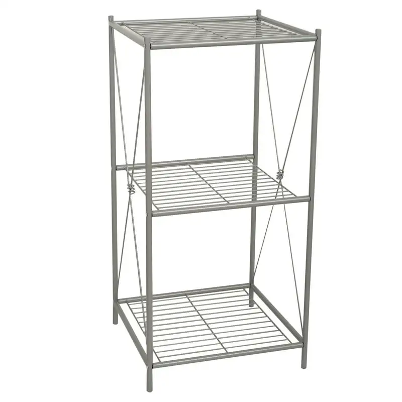 

x 14.5"D x 29.95"H 3-Shelf Bath Shelves, Silver