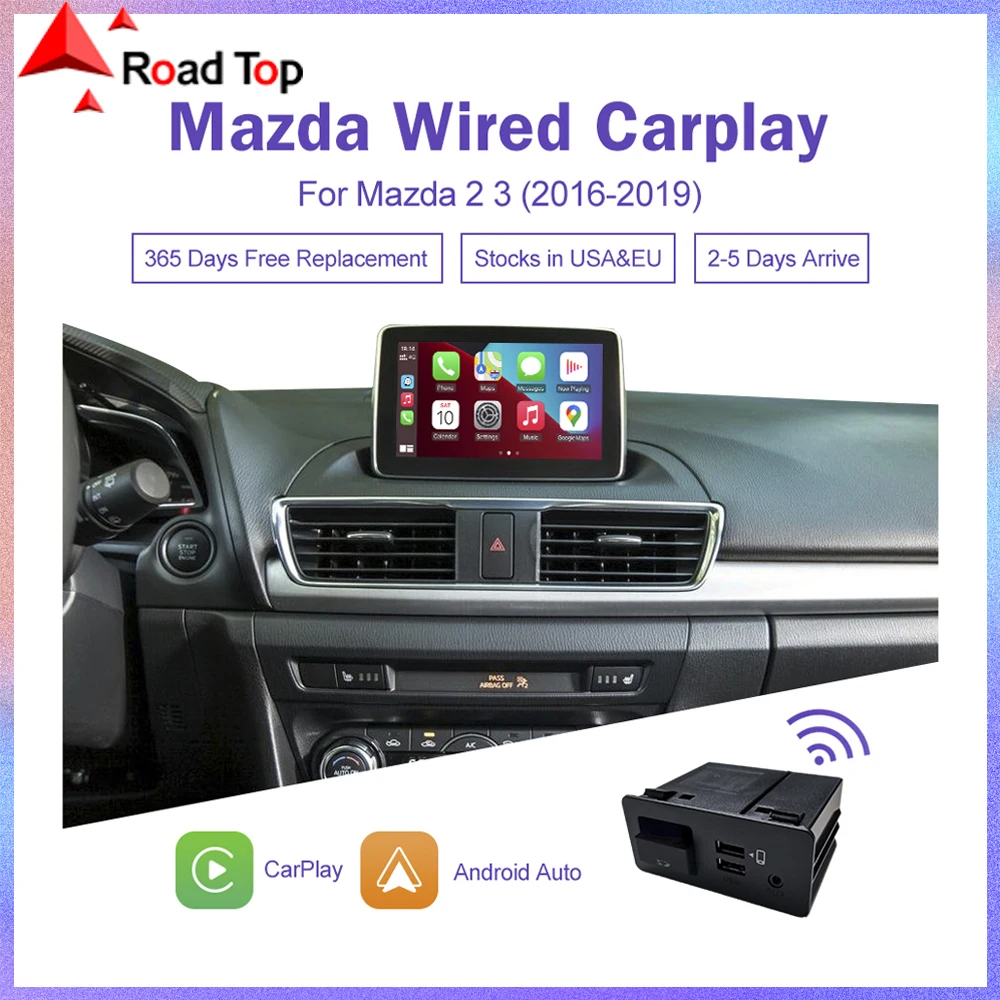 Road Top проводной CarPlay для Mazda 3 2 Android автомобильный USB-адаптер концентратор Поддержка камеры GPS автомобиля