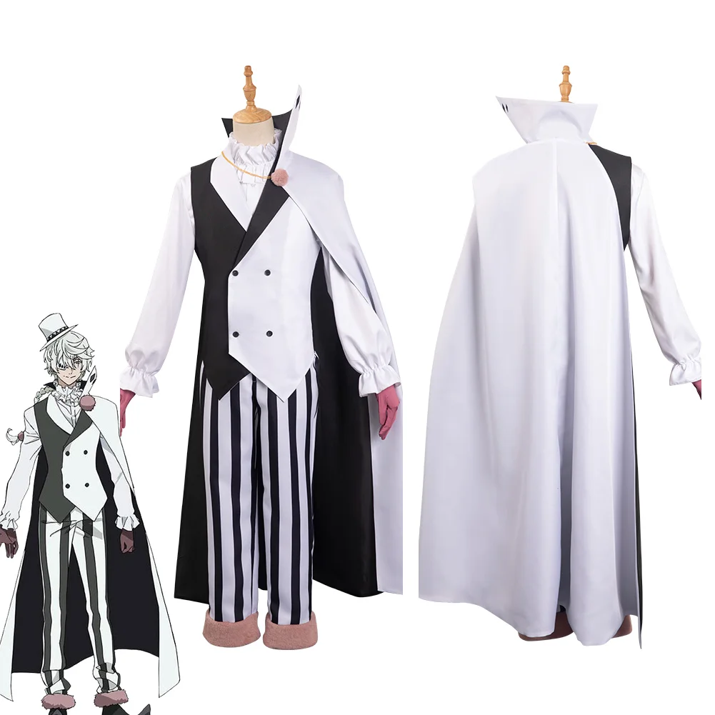 

Костюм для косплея Gogoli Bungou бродячие собаки 4 сезона, топы, брюки, накидка, наряды на Хэллоуин, карнавал, Женский костюм для ролевых игр