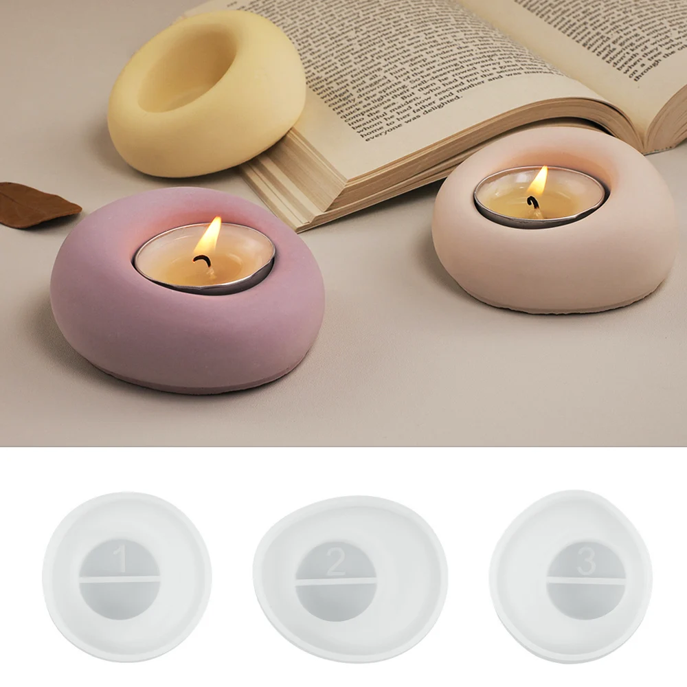 Асимметричный пузырьковый подсвечник силиконовая форма сделай сам Круглый