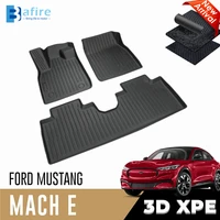 2022 mach e 3d carpet all weather 3d xpe waterproof floor mats custom for ford mustang mach e 2021 2022 perfect fit floor liners