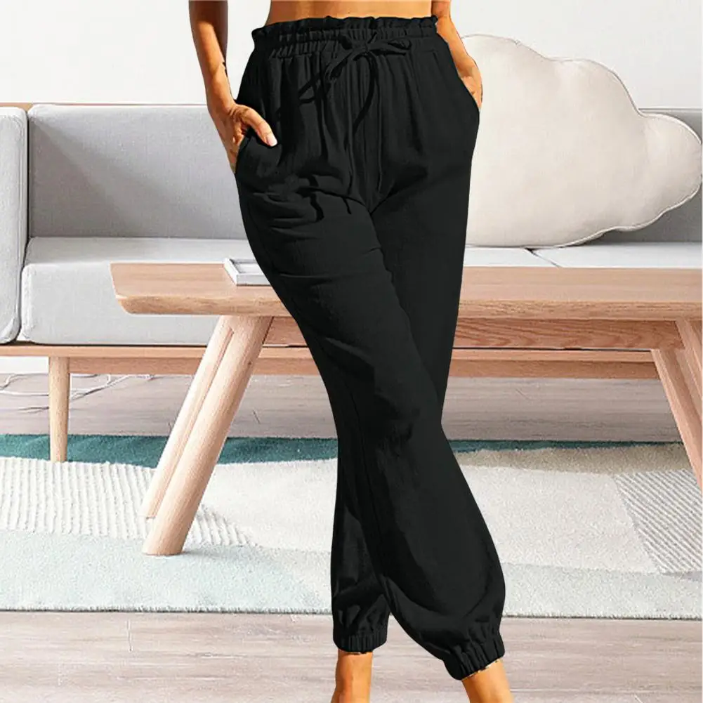 

Bottoms Casual Women Running Sport Joggers Sweatpants Slant Pockets Fitness Sweatpants All-matched for Daily Wear