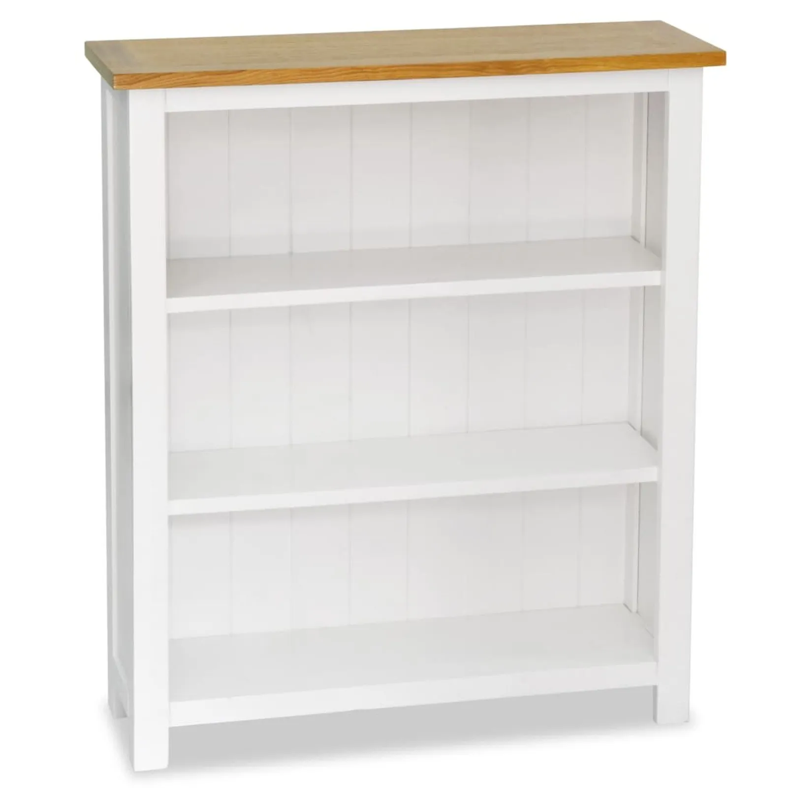 

3-Tier Bookcase 28.3"x8.9"x32.3" Solid Oak Wood