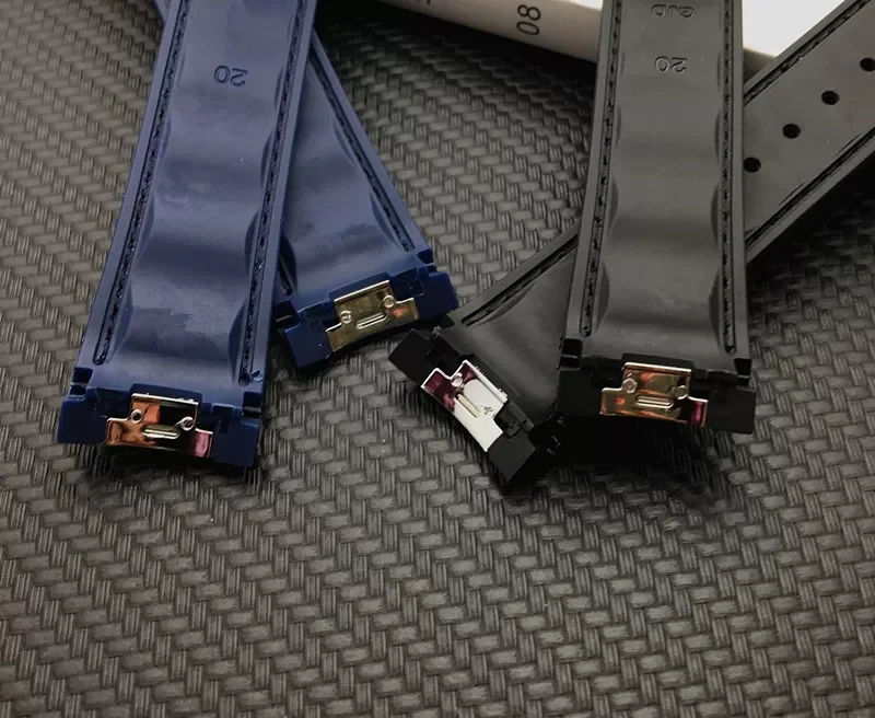 New 20mm Watchband Curved End Silicone Rubber Watch band with Metal for Omega strap Seamaster 300 AQUA TERRA AT150 8900 Tools