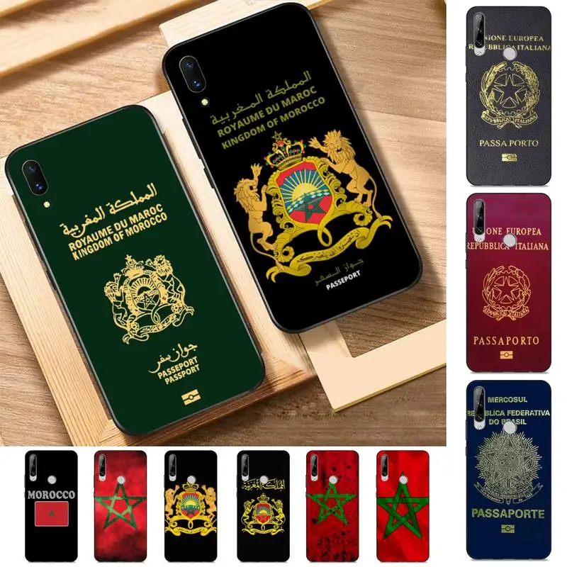 

Morocco Flag Phone Case for Huawei Y 6 9 7 5 8s prime 2019 2018 enjoy 7 plus