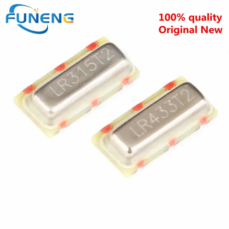 

10pcs original genuine SMD crystal oscillator LR315T2/LR433T2 315/433Mhz surface acoustic resonator