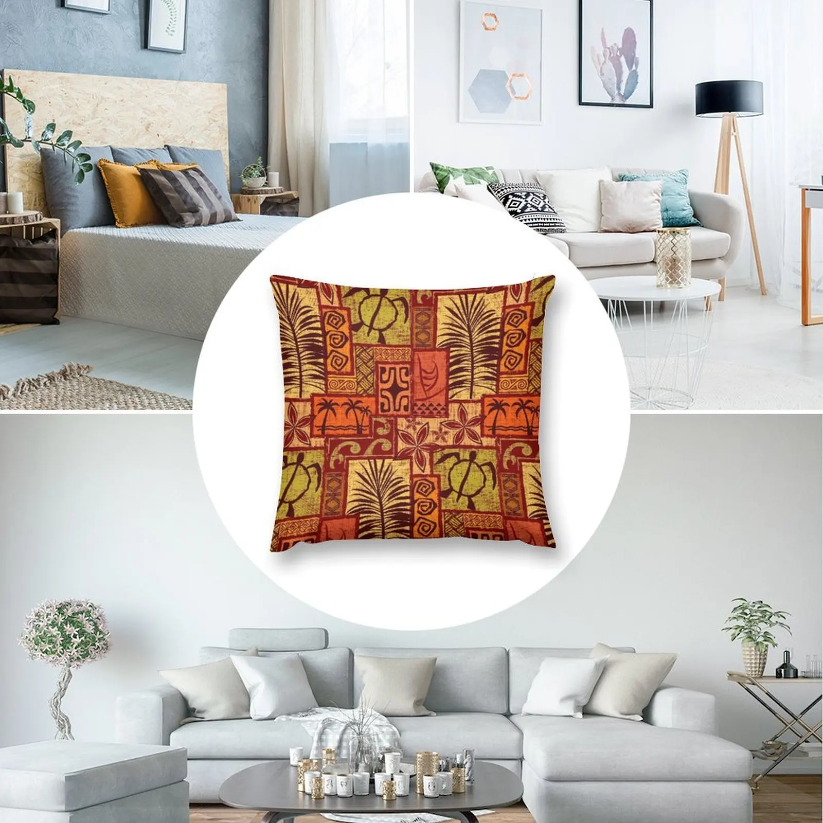 Красная декоративная подушка Moku Malihini Рождественская Подушка для сна