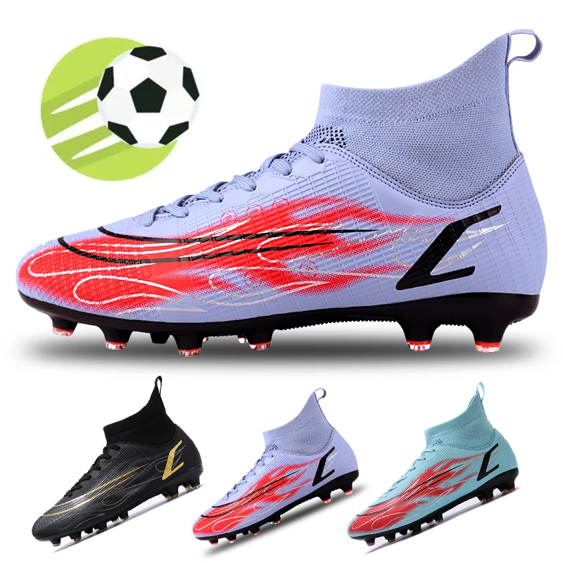 

Fashion Colorful Football Shoes Men's Outdoor Football Shoes Children's High Top Football Shoes Five Person Football Shoes