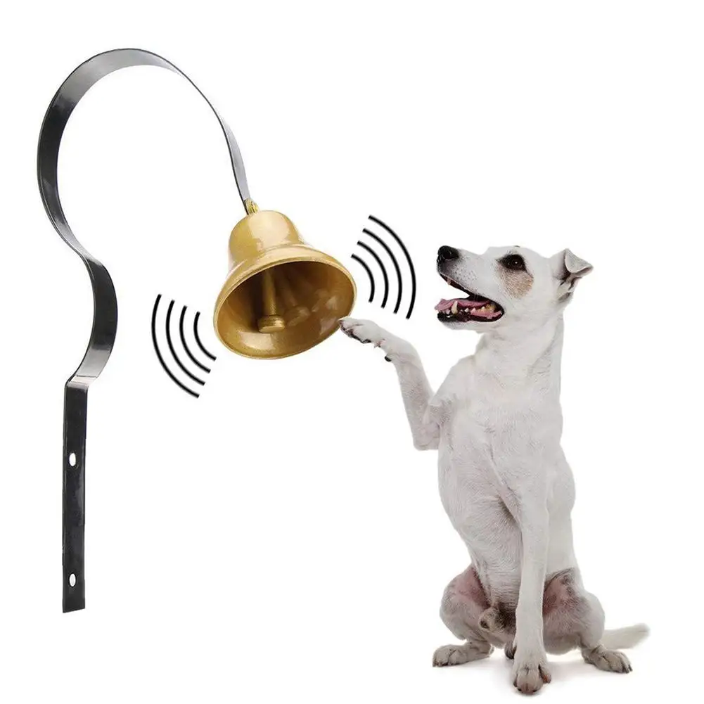 

Pet Dog Hanging Bell Professional Loud Clear Brass Training Doorbell With Screws Pet Supplies For Potty Dogs