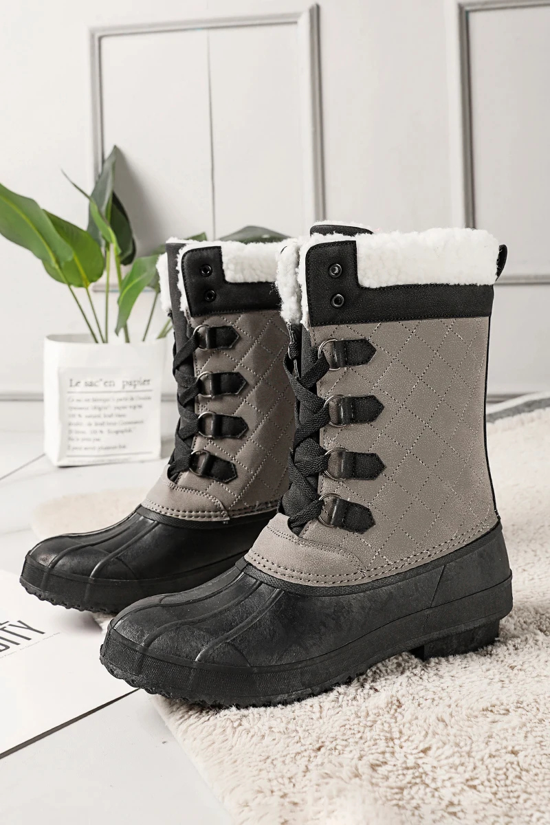 

Snow Boots Women's 2022 Winter Splash-proof Warm Short Plush Women's Short Boots Outdoor Commuting Work Boots Botas Red Boots