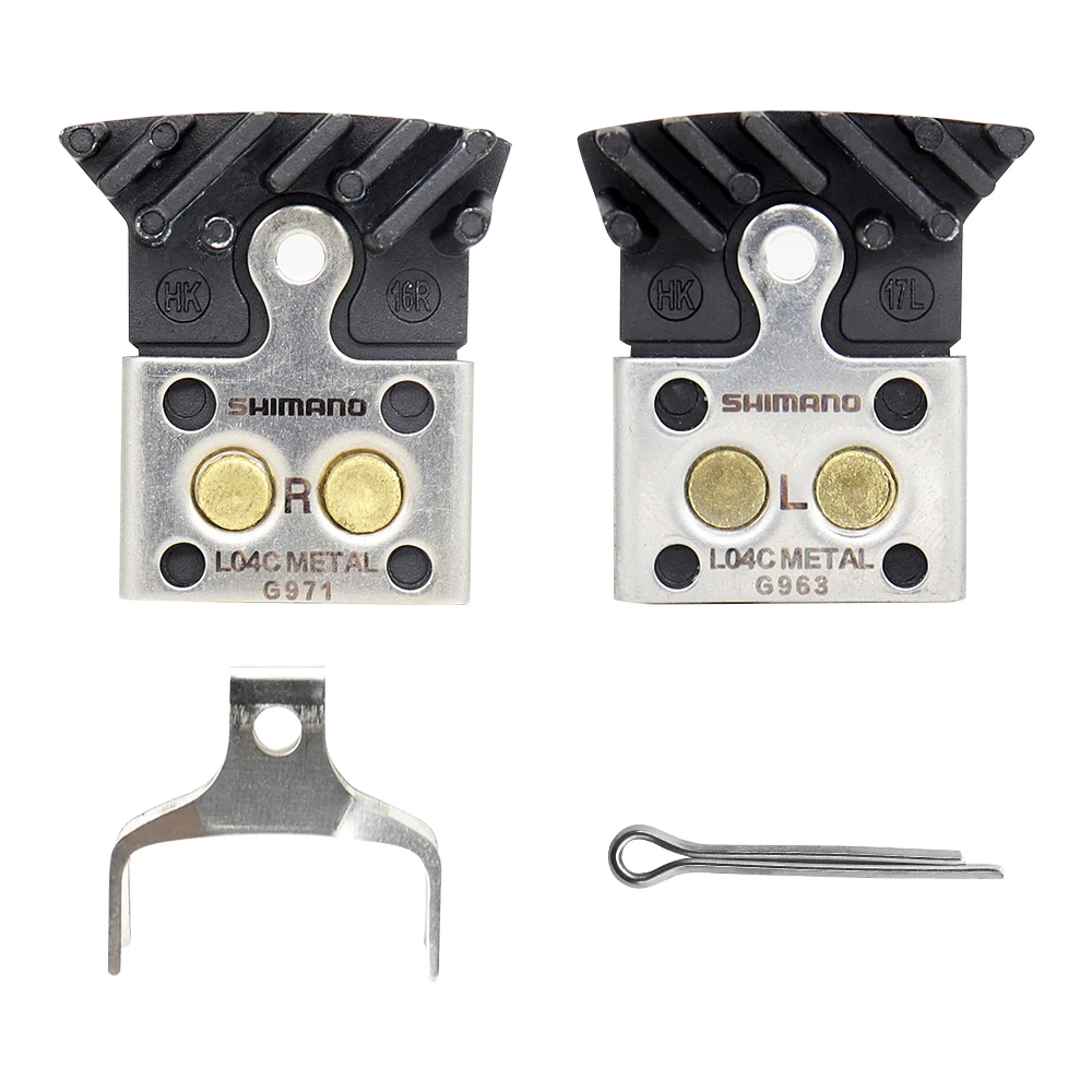 Металлическая Дисковая тормозная колодка SHIMANO L04C с плавниками для шоссейного