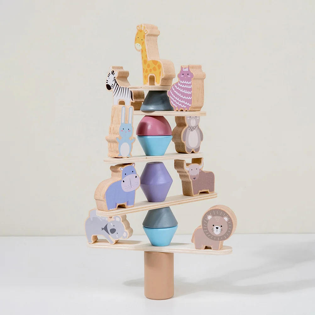 

Cartoon Animal Shaped Stacking Toys Wooden Stacking Toys Educational Toys