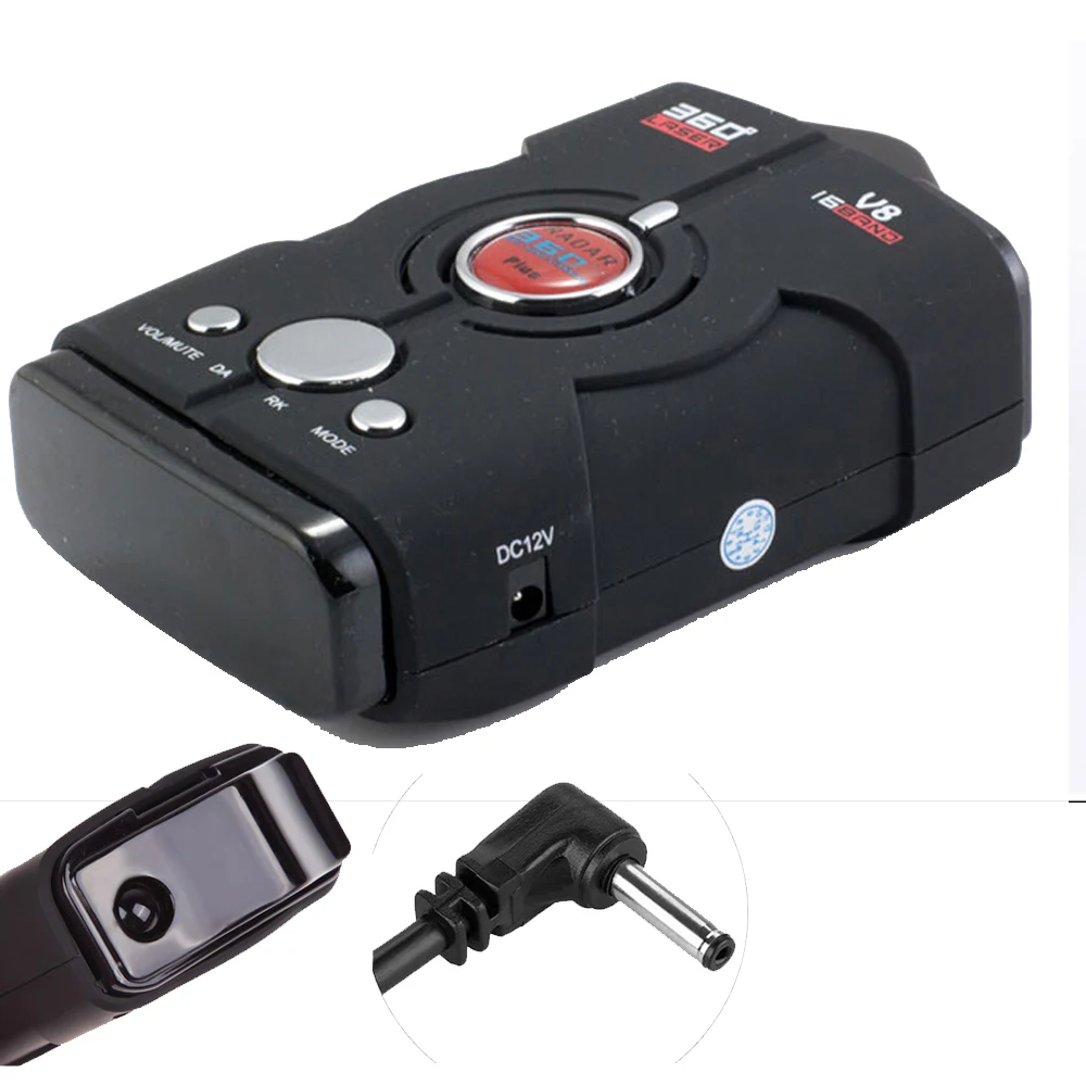 

Автомобильный видеорегистратор 2025 года, объектив на 360 градусов на русском или английском языке, антирекордер, лазерный V8Plush DVR, обновленная версия обнаружения