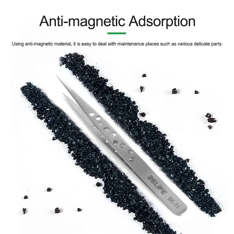 Механические промышленные пинцеты RELIFE SK-11 15 электронные антистатические