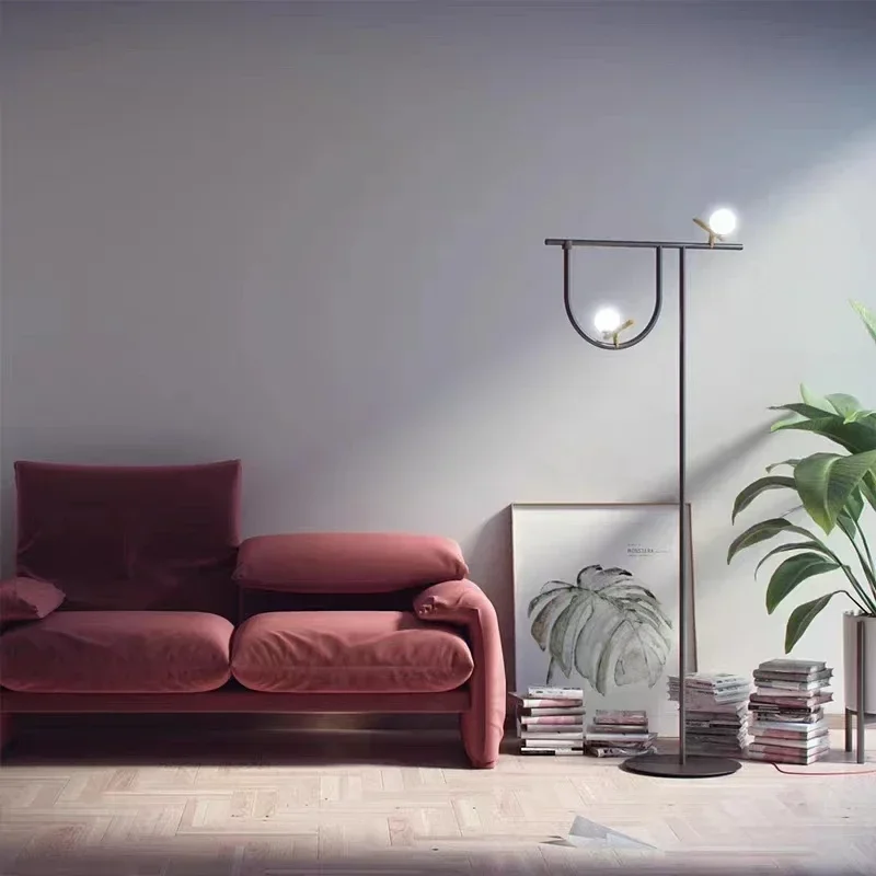 Минималистичные креативные напольные лампы в стиле пост-модерн с птицами