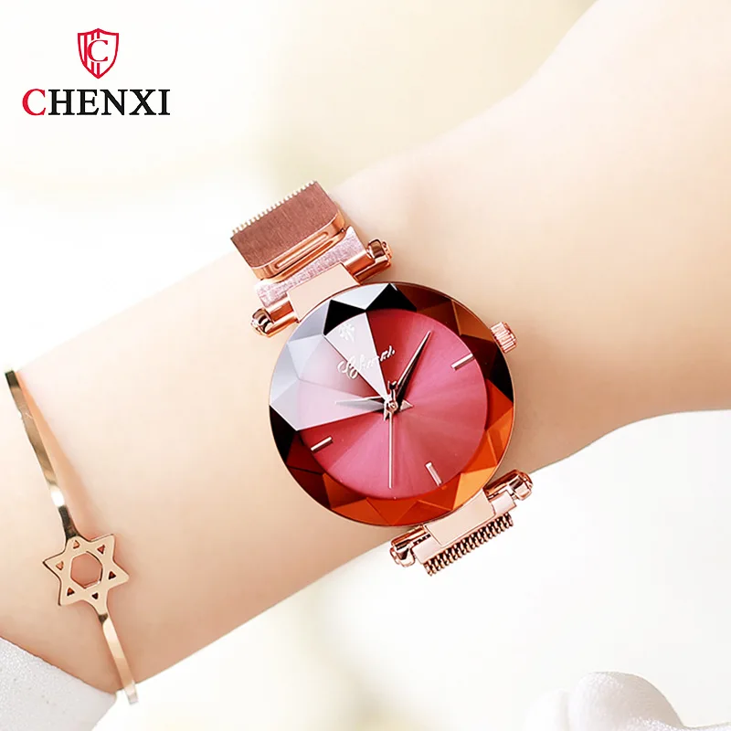 Hot selling hot fashion watch magnetic mesh belt watch women's quartz watch ladies net red watch enlarge
