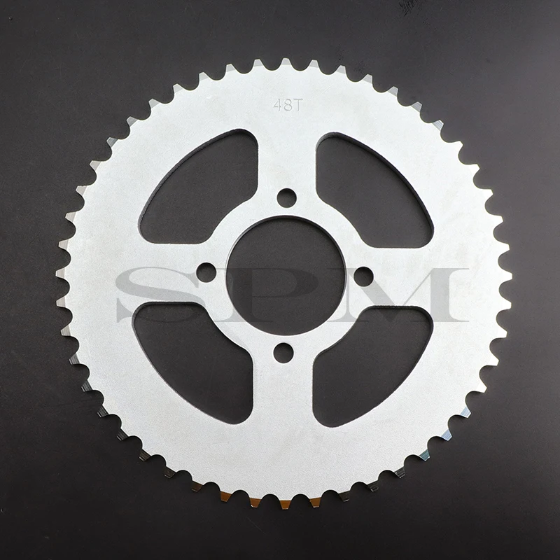 Задняя звездочка цепи для квадроцикла, внедорожника, багги, карт, Аксессуары для мотоцикла, 420, 428, 48T зубьев, 48 мм/52 мм