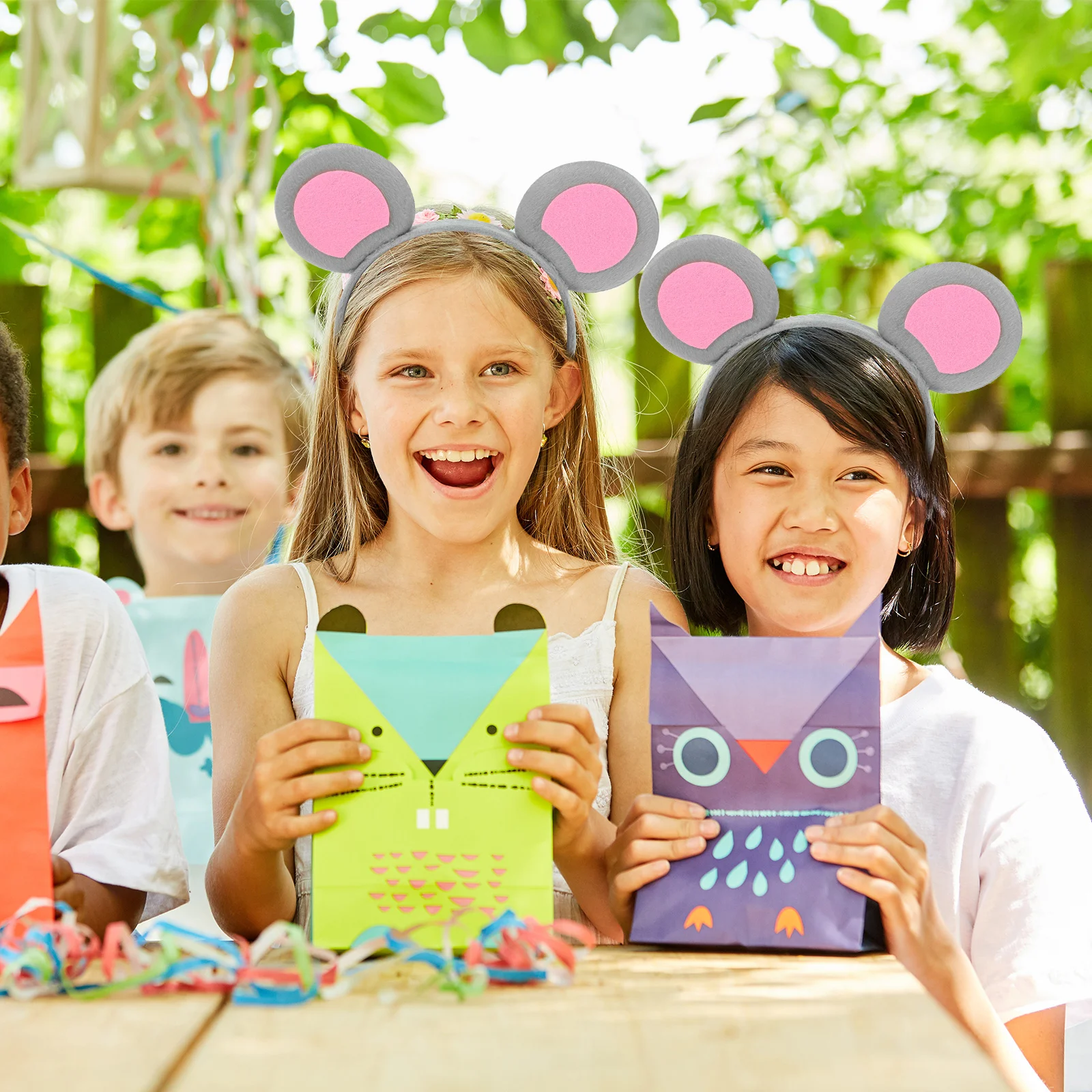 2 шт. повязка на голову с ушками животных для мытья лица мыши вечеринки милые