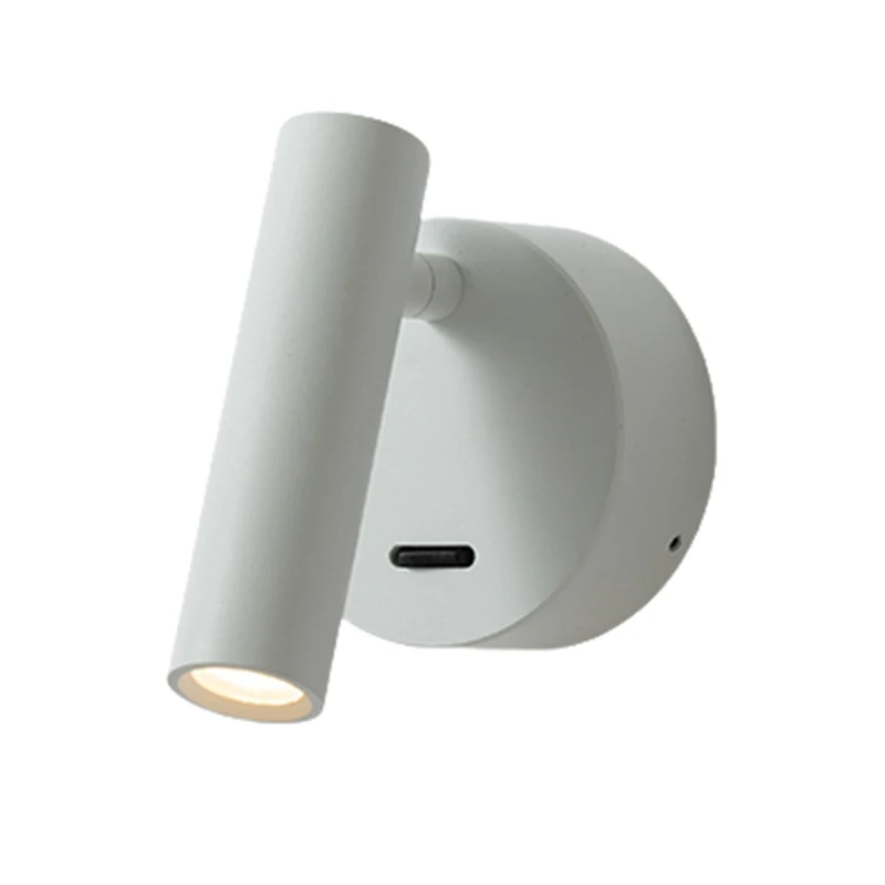 Современная простая белая черная золотая металлическая настенная лампа для