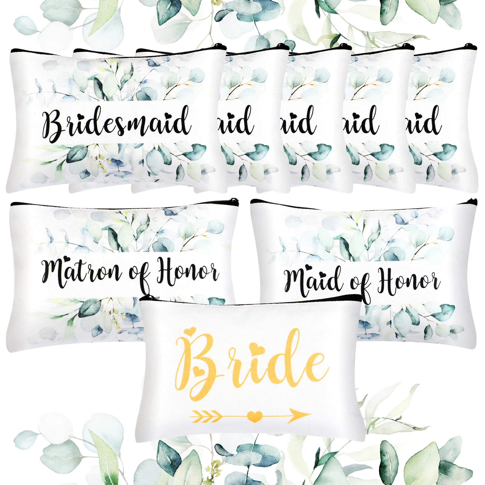 

8 шт., Набор сумок для макияжа для невесты